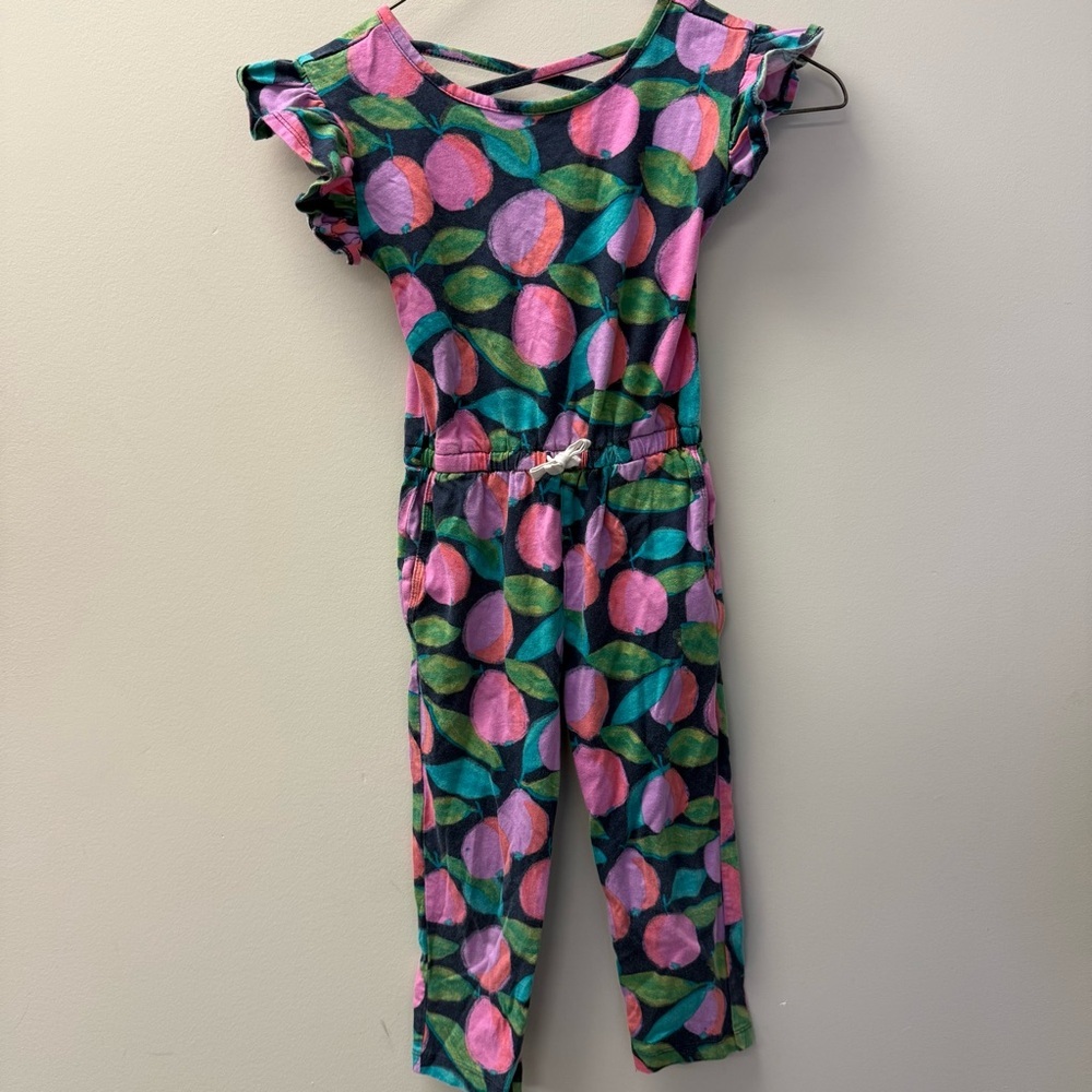 Tea Collection Guava Fruit Print Jumpsuit Girls 5